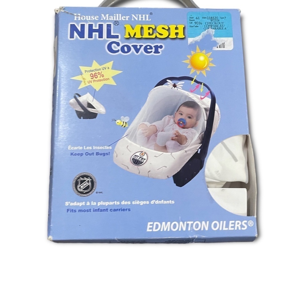 New Edmonton oilers baby mosquito car seat cover​